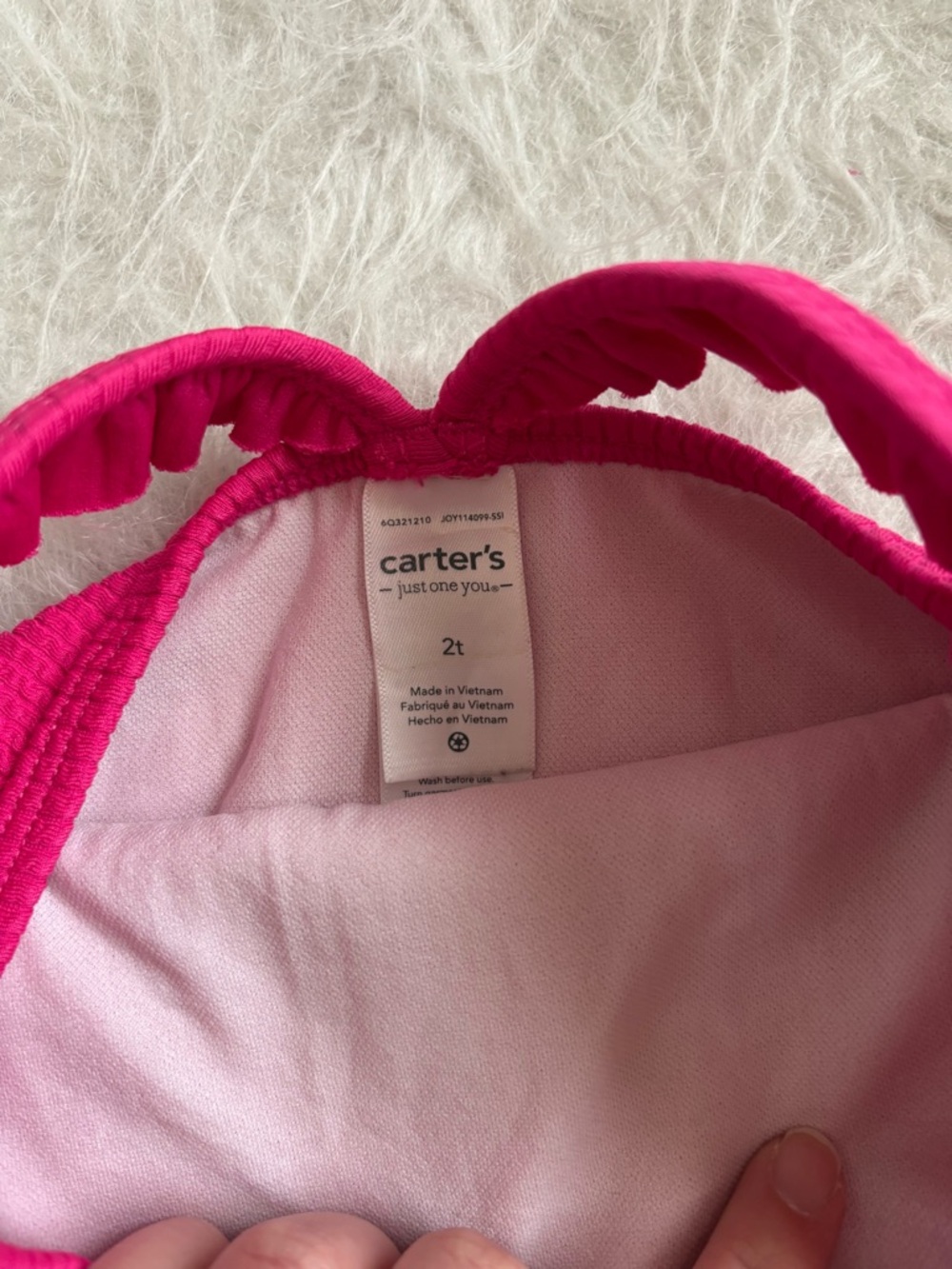 Set of 2 Carter's Toddler Girls Pink Swimsuits - Picture 4 of 5